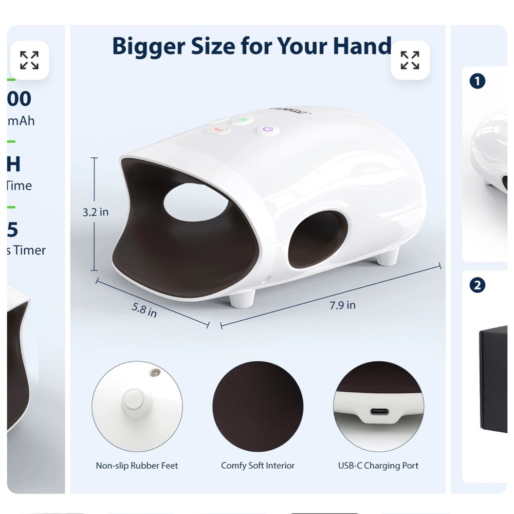CINCOM White Massager with Heat Function - image 3